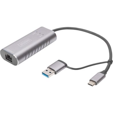 Digitus USB Type-C Gigabit Ethernet Adap. 2.5G USB-C+USB A