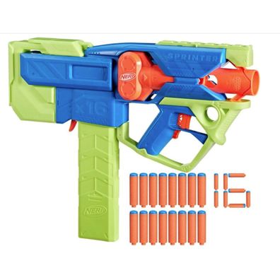 Nerf Series Sprinter Blaster mit Motorfunktion Magazin und Schiene für Zubehör