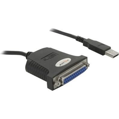 Delock DELOCK USB1.1 Kabel A -> D-Sub25 St/Bu 0.80m sw