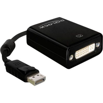 Delock DELOCK Displayport Adapter DP -> DVI(24 + 5) St/Bu schwarz