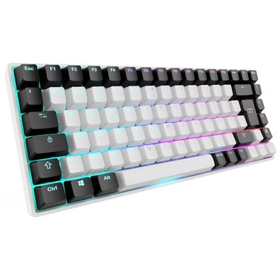 Skiller SGK50 S3 (weiß, FR-Layout, Gateron Yellow)