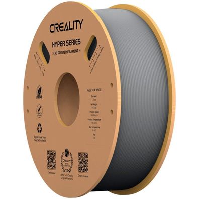 Hyper PLA Filament Grey, 3D-Kartusche (grau, 1 kg, 1,75 mm, auf Rolle)
