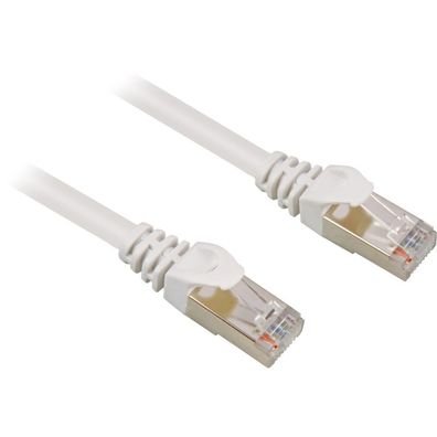 Patchkabel RJ45 Stecker > RJ45 Stecker CAT.6 S/FTP (weiß, 1,5 Meter)