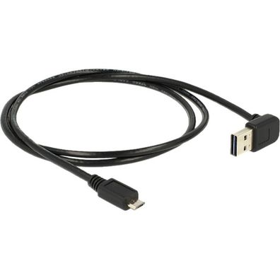Delock DELOCK USB Kabel A -> Micro-B St/St 1.00m 90°sw Easy USB