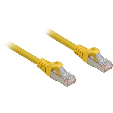 Patchkabel RJ45 Cat.6a SFTP (gelb, 10 Meter, LSOH (Halogenfrei))