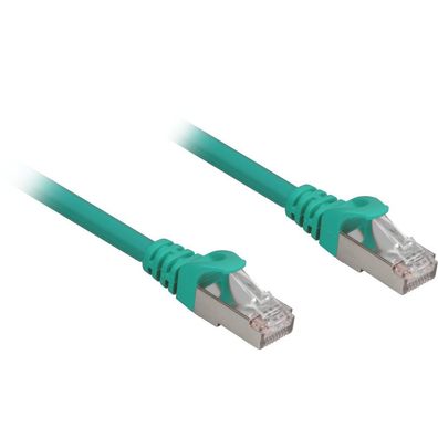 Patchkabel RJ45 Cat.6a SFTP (grün, 25 cm, LSOH (Halogenfrei))