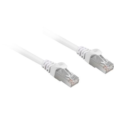 Patchkabel RJ45 Cat.6a SFTP (weiß, 10 Meter, LSOH (Halogenfrei))