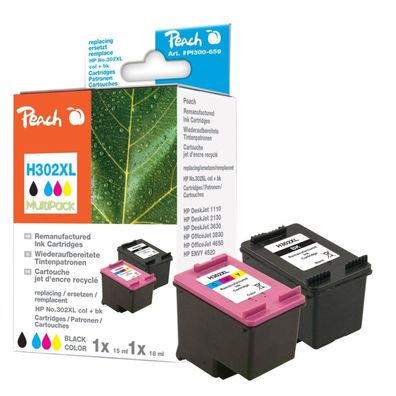 Peach Peach Patrone HP Nr.302XL F6U68A+F6U67A komp