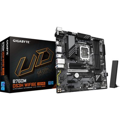 Gigabyte B760M DS3H WiFi6e GEN5, (B760, 1700, ATX, DR5