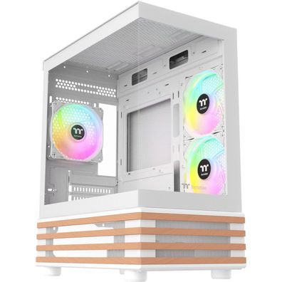 Geh Thermaltake View 170 WS Midi Tower, "ARGB Snow", White retail