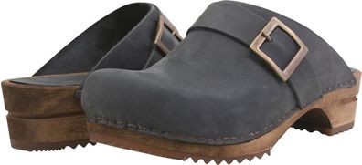Sanita Damen Offener Clog Wood-Urban Open Blueberry