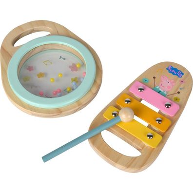 Eichhorn Peppa Pig Holz-Musikset, Musikinstrument (2-teilig)
