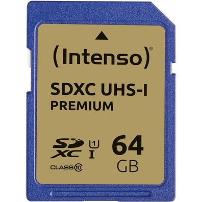 Intenso Intenso SD Card 64GB SDXC UHS-I Premium