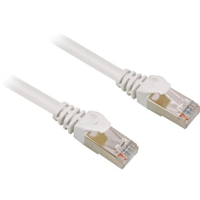 Patchkabel RJ45 Cat.6 SFTP (weiß, 20 Meter)
