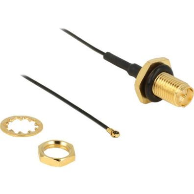 Delock DELOCK HF Kabel RP-SMA -> MHF Bu/St 0.20m zum Einbau