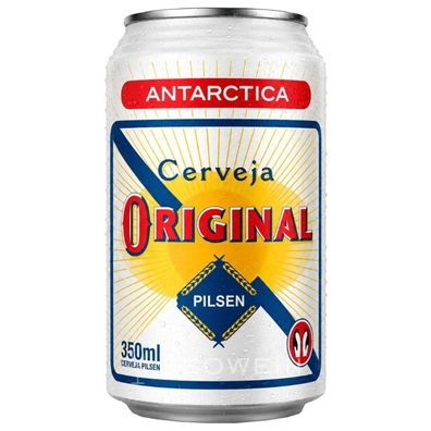 Antarctica Original Cerveja Pilsen 0,35 l Dose - Bier aus Brasilien