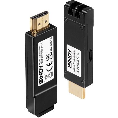 LINDY HDMI Extend Transceiver 4K LWL 300m Duplex LC Multi 50