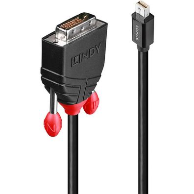 LINDY Mini-DisplayPort an DVI-D Kabel schwarz 3m