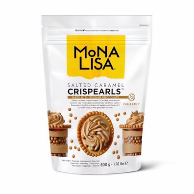 Mona Lisa Crispearls by Callebaut - Salted Caramel - 800g Beutel - 800.0g