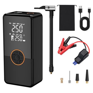 Platinet PMPBTP Starthilfe Powerbank 8000 mAh 800 A Kompressor 140 PSI