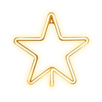 Neon LED Weihnachten Pentastar warmweiß FLNE22 Forever Light Dekoration für Weihna
