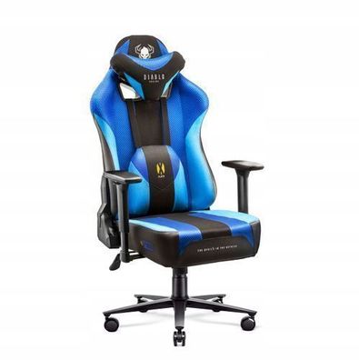 Diablo X-Player Gaming Stuhl Bürostuhl Schreibtischstuhl Frost Black, Größe: Normal