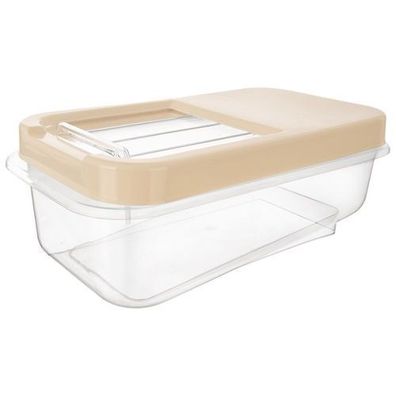Beige Aufbewahrungsbehälter für Kapseln, Pulver und Lebensmittel, 5 l