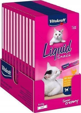Vitakraft Katzen-Flüssigsnack Huhn Taurin 11 x 90 g