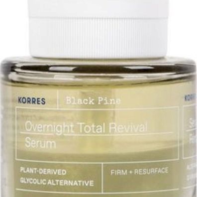 KORRES Black Pine Overnight Total Revival Nachtserum, 30 ml