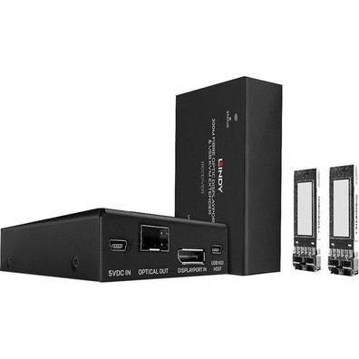 LINDY 300m Fibre Optic DisplayPort 1.2 KVM Extender