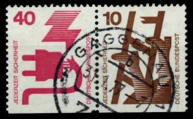 BRD BUND Zusammendruck Nr W48 zentrisch gestempelt WAAGR PAA X96DA02
