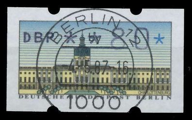 BERLIN Automatenmarken Nr ATM 1-080R zentrisch gestempelt X827F22