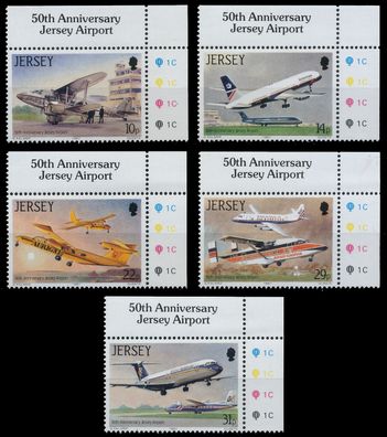 JERSEY 1987 Nr 400-404 postfrisch ECKE-ORE XAEAAE2