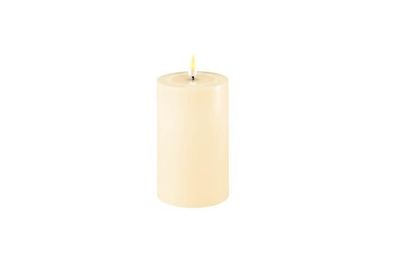Deluxe LED-Stumpenkerze, 7,5x12,5 cm, creme, RF-0109 1 St