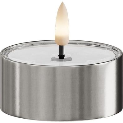 Deluxe Outdoor Teelichter 2-er Set silber, 6,7cm 1 Set