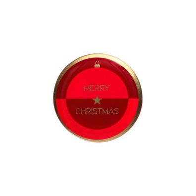 Love Plate M rund, Merry Christmas mehrfarbig 1 St