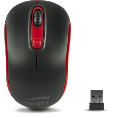 Speedlink Maus Ceptica, kabellos, schwarz-rot retail