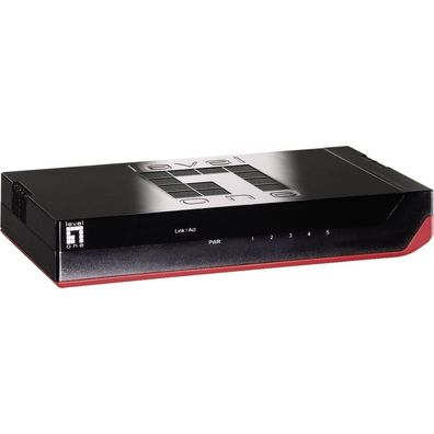 LevelOne Switch 5x GE GSW-0507 Kunststoff