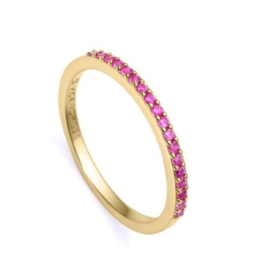 Viceroy Eleganter vergoldeter Ring mit Zirkonia Trend 9118A0 54 mm
