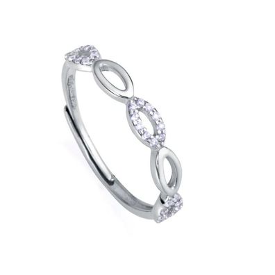 Viceroy Silberner Ring Clasica mit Zirkonen 13160A013 53 mm