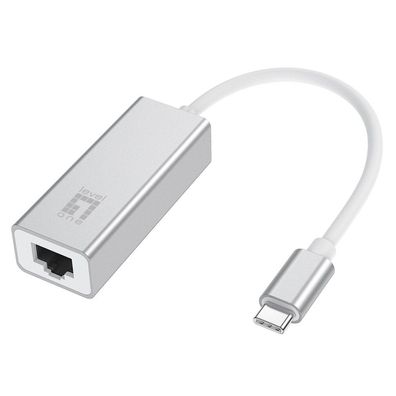LevelOne Adapter USB-C -> RJ45 10/100/1000, 0.15m