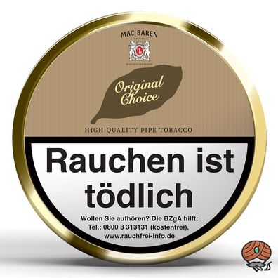 Mac Baren Original Choice Pfeifentabak 100g Dose