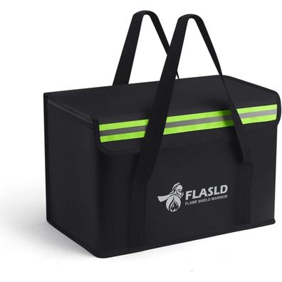 FLASLD Feuerfeste Lipo-Tasche 35,5 x 19,8 x 24 cm