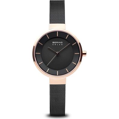 Bering - Armbanduhr - Damen - Solar - roségold glänzend - 14631-166