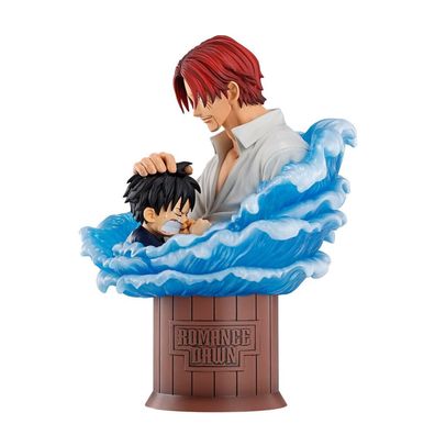 Piratenfigur Shanks & Ruffy, 15 cm, einteiliges rotes Haar