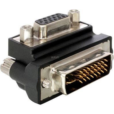 Delock DELOCK DVI Adapter DVI(24 + 5) -> D-Sub15 St/Bu 90°