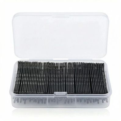 Haarnadeln Set 150 Stück Schwarz - Gewellte Friseur Duttnadeln 5 cm