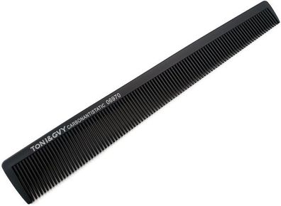 Friseurkamm gerade zum Schneiden und Entwirren Schwarz 06970