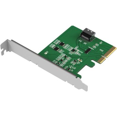 MCIO 4i to PCle 5.0 x4 PCle Adapter with Redriver