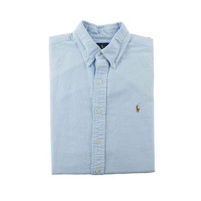 Ralph Lauren Klassische Herrenhemd mit Knopfkragen Größe M #QWE5013